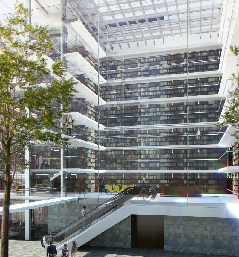 Central University Library - Cluj, 
Bibliothéque centrale universitaire, Dragan Architecture, Paris, 2010